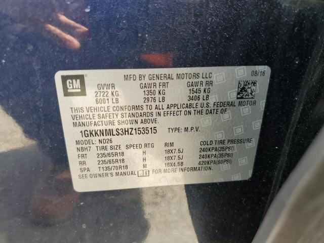 1GKKNMLS3HZ153515 GMC Acadia Slt-1