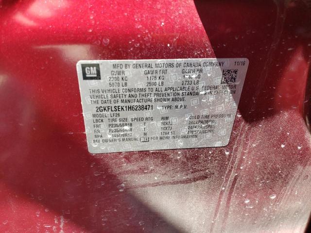 2GKFLSEK1H6238471 GMC Terrain Sle