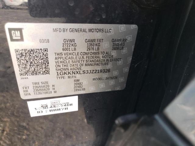 1GKKNXLS3JZ219326 GMC Acadia Denali