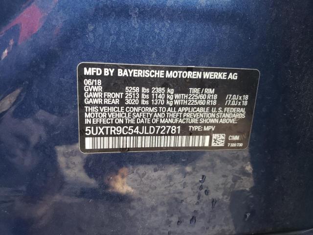 5UXTR9C54JLD72781 BMW X3 Xdrive30i