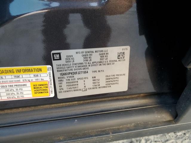 1GKKVPKD8FJ271964 GMC ACADIA SLE