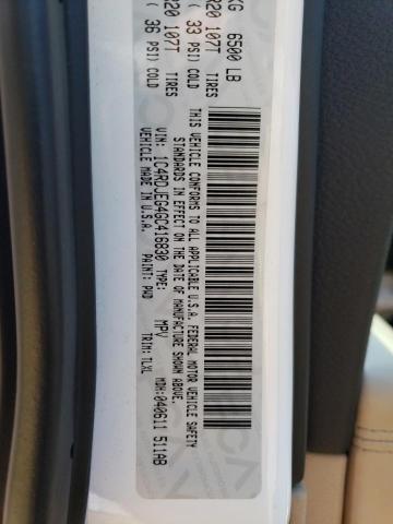 1C4RDJEG4GC416830 Dodge Durango Citadel