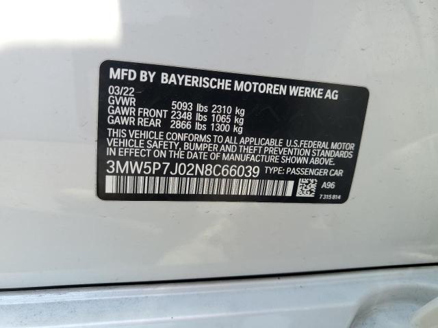3MW5P7J02N8C66039 BMW 330e