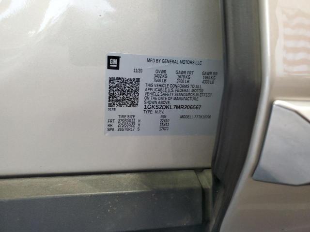 1GKS2DKL7MR206567 GMC YUKON DENALI