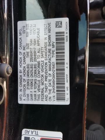 2HKRW6H34KH216401 Honda CR-V LX