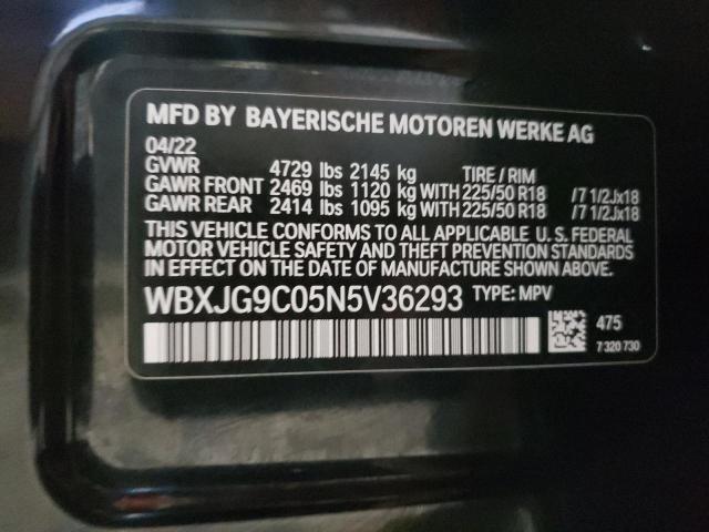 WBXJG9C05N5V36293 BMW X1 Xdrive28i