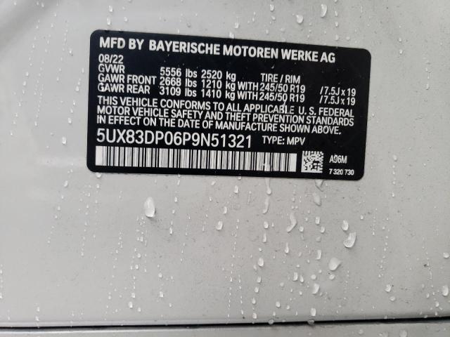 5UX83DP06P9N51321 BMW X3 M40i