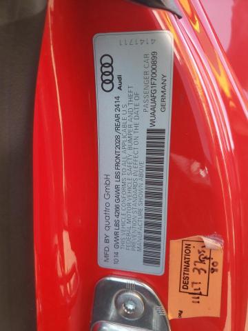 WUAAUAFG1F7000899 Audi R8 4.2 Quattro