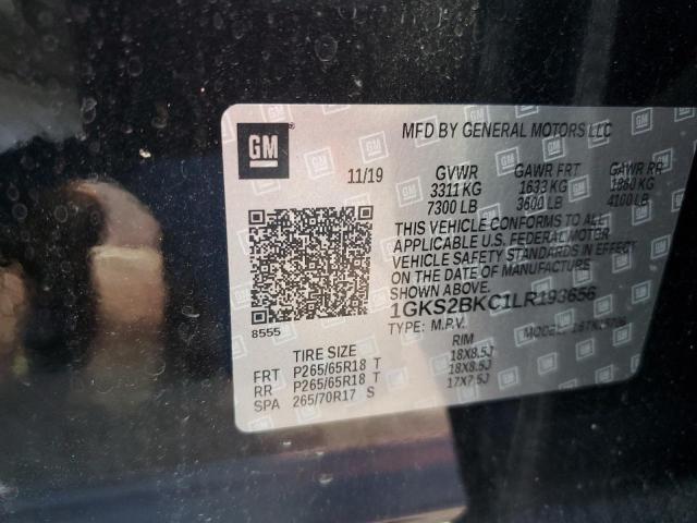 1GKS2BKC1LR193656 GMC YUKON SLT