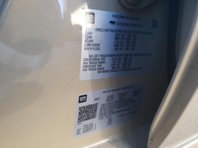 1GTUUCED7NZ641314 GMC Sierra K1500 Elevation