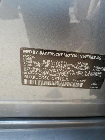 5UXKU0C56F0F91935 BMW X6 Sdrive35i
