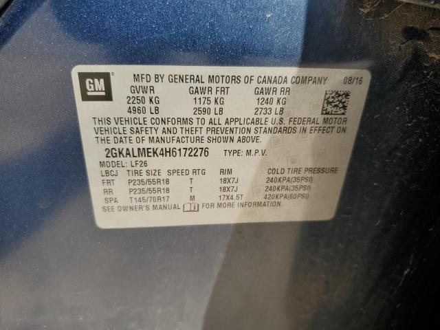 2GKALMEK4H6172276 GMC Terrain Sle