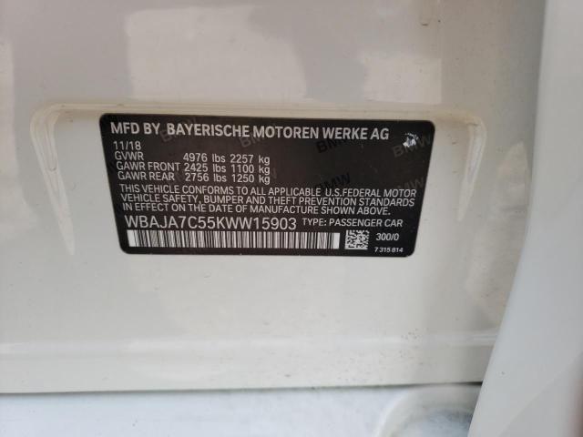 WBAJA7C55KWW15903 BMW 530 XI