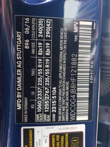 WDC0G4JB8HF121882 Mercedes-Benz GLC 300