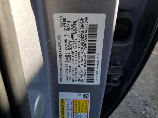 1HGCV1F46KA165287 Honda ACCORD EX
