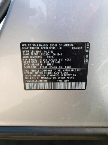 1V2KR2CA5JC582500 Volkswagen ATLAS SE