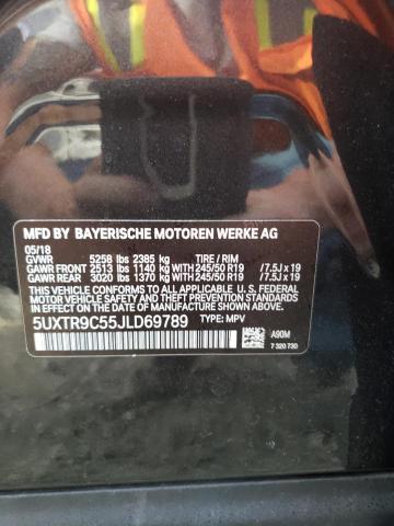 5UXTR9C55JLD69789 BMW X3 Xdrive30i
