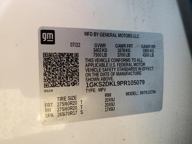 1GKS2DKL9PR105079 GMC YUKON DENALI