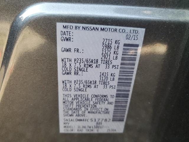 5N1AL0MM4FC517782 Infiniti QX60