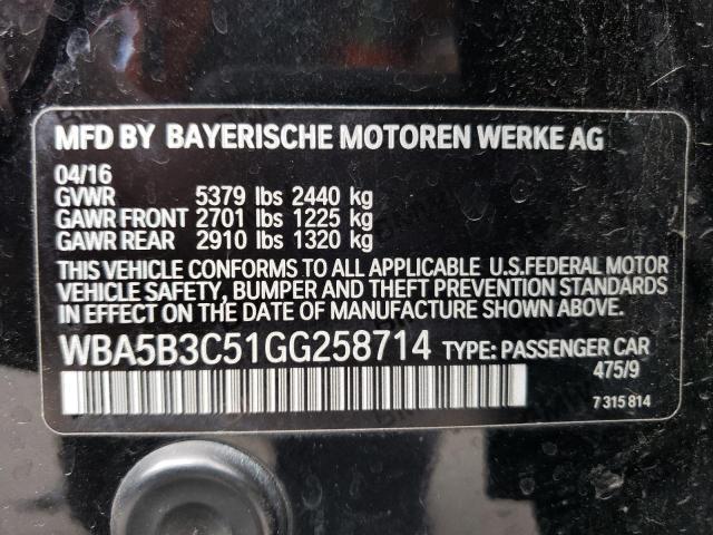 WBA5B3C51GG258714 BMW 535 XI