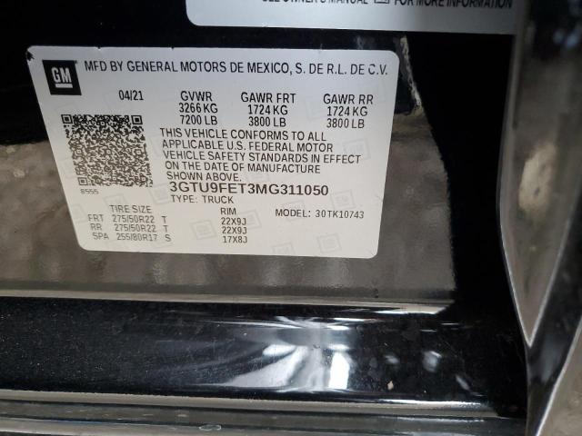 3GTU9FET3MG311050 GMC Sierra K1500 Denali
