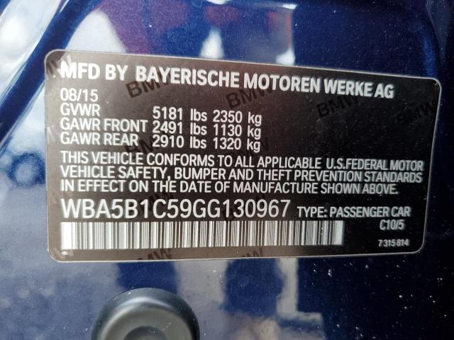 WBA5B1C59GG130967 BMW 535 I