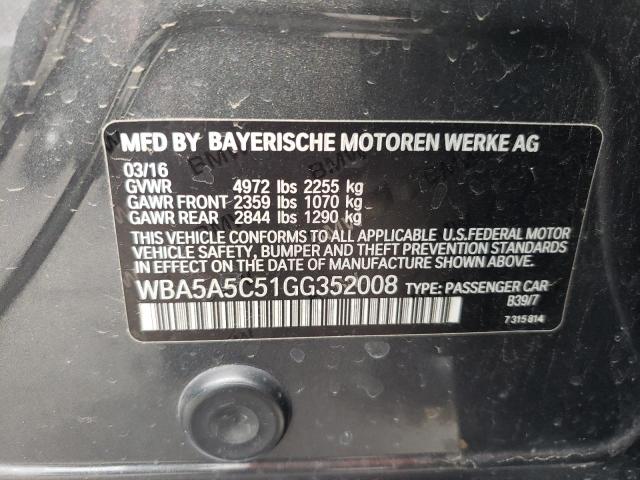 WBA5A5C51GG352008 BMW 528 I