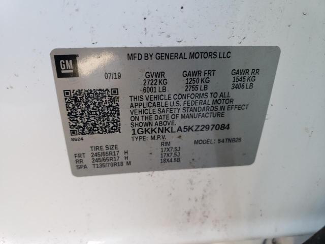 1GKKNKLA5KZ297084 GMC ACADIA SLE