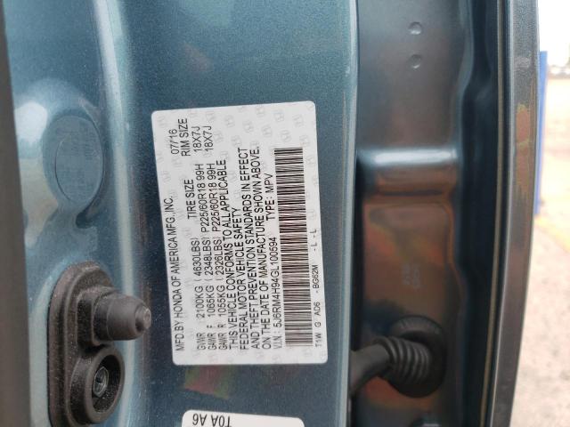 5J6RM4H94GL100594 Honda Cr-v Touring