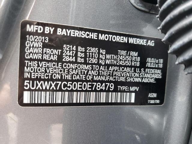 5UXWX7C50E0E78479 BMW X3 Xdrive35i