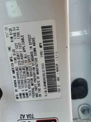 5J6RM3H53EL017033 Honda CR-V EX