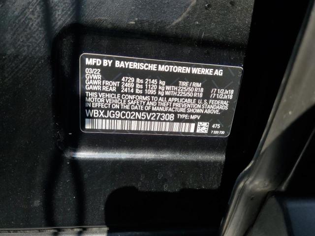 WBXJG9C02N5V27308 BMW X1 Xdrive28i