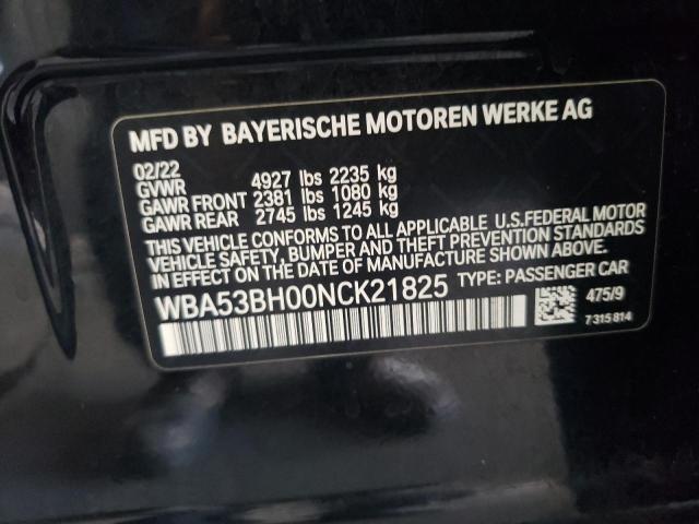 WBA53BH00NCK21825 BMW 530 I