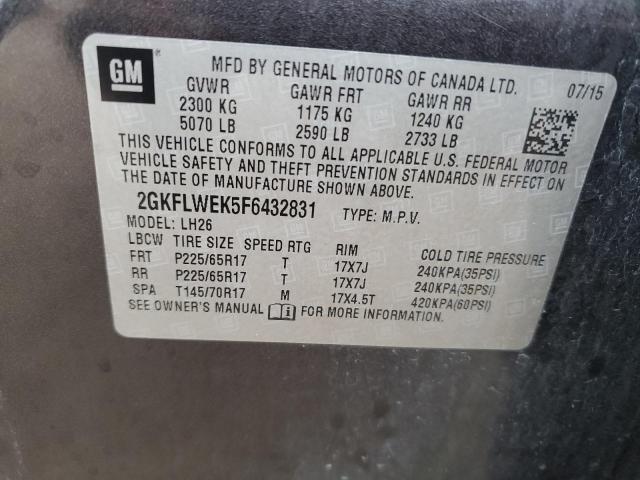 2GKFLWEK5F6432831 GMC Terrain Sle