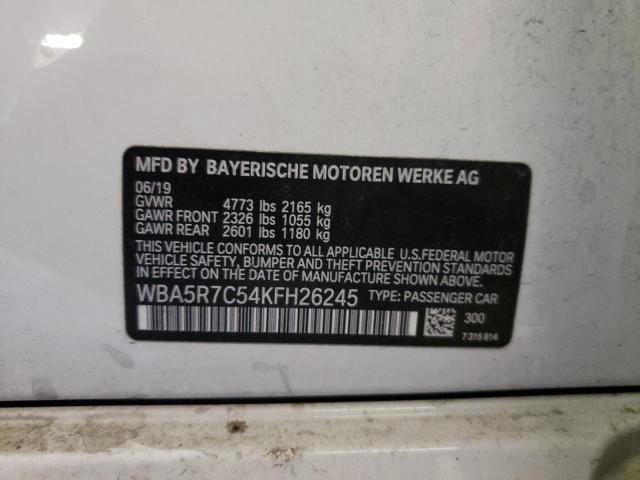 WBA5R7C54KFH26245 BMW 330XI