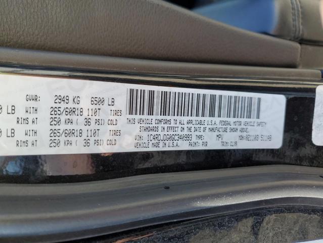 1C4RDJDG0GC340993 Dodge DURANGO LIMITED