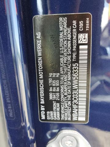 WBAHF3C03LWW56335 BMW Z4 Sdrive30i