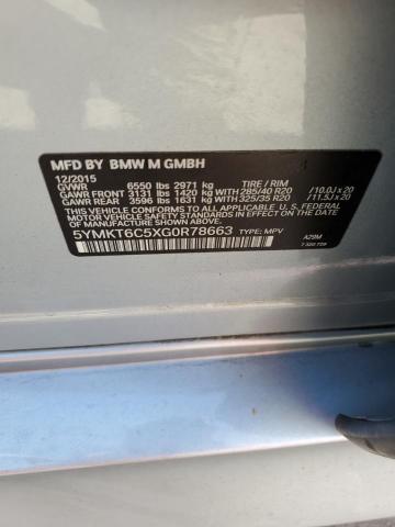 5YMKT6C5XG0R78663 BMW X5 M