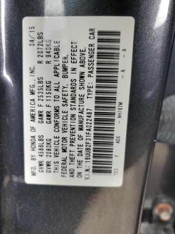 19UUB2F31FA022487 Acura TLX
