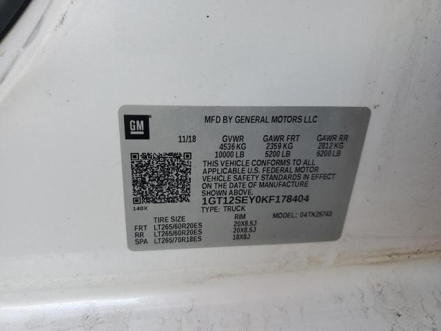 1GT12SEY0KF178404 GMC Sierra K2500 Denali