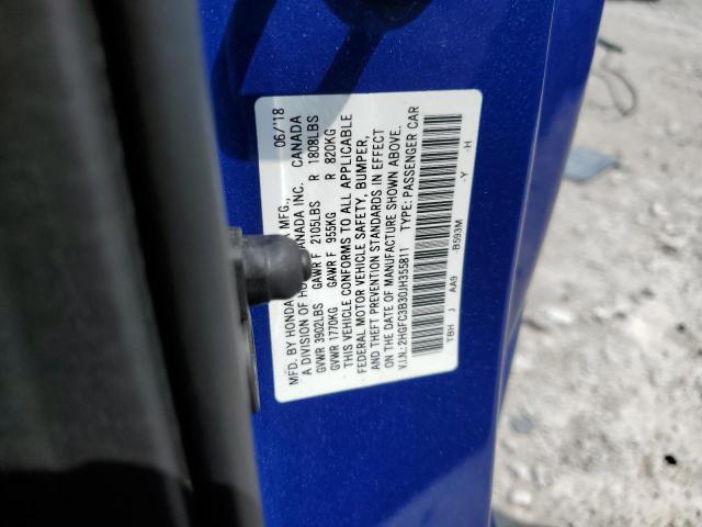 2HGFC3B30JH355811 Honda CIVIC EX