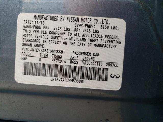 JN1EV7AR3HM836681 Infiniti Q50 Premium