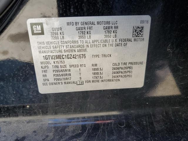 1GTV2MEC1GZ421676 GMC Sierra K1500 Sle