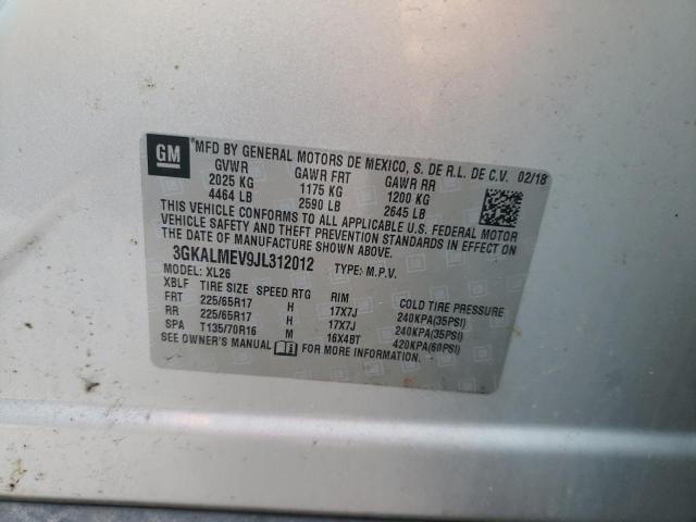 3GKALMEV9JL312012 GMC Terrain Sle