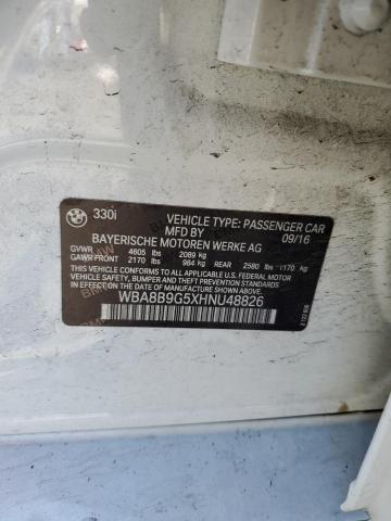 WBA8B9G5XHNU48826 BMW 330 I