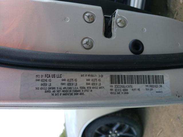 2C3CDZAG6LH134761 Dodge Challenger Sxt