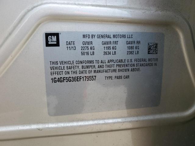 1G4GF5G36EF179557 Buick Lacrosse Touring