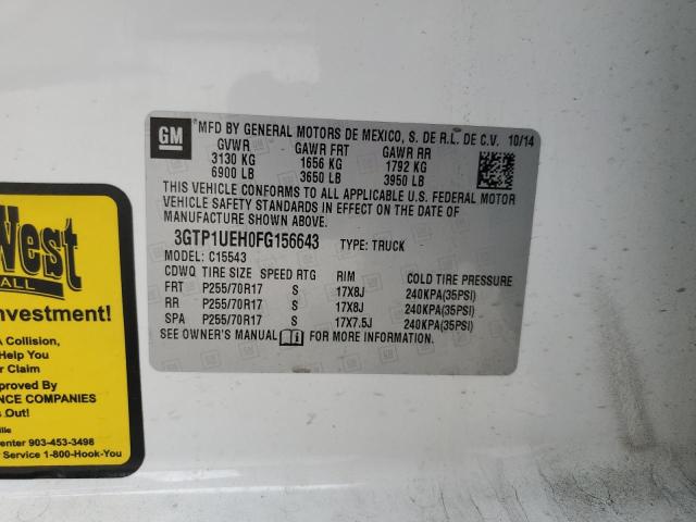 3GTP1UEH0FG156643 GMC Sierra C1500 Sle