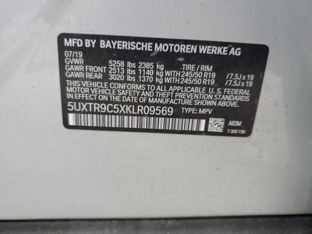 5UXTR9C5XKLR09569 BMW X3 Xdrive30i