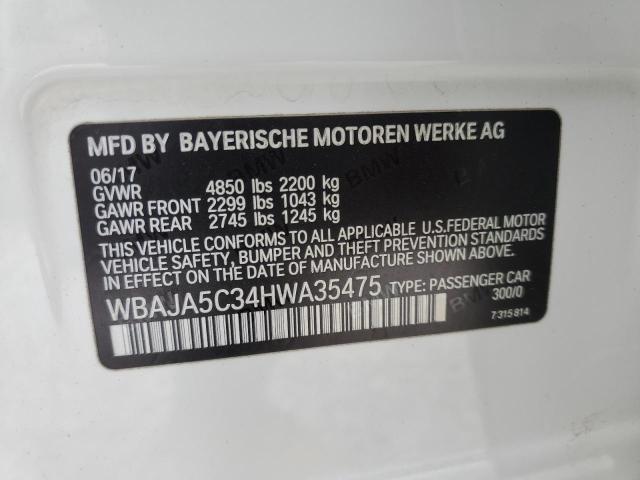 WBAJA5C34HWA35475 BMW 530 I